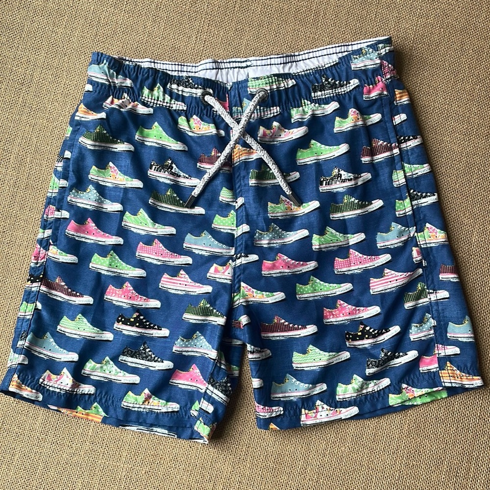 EUC Island Haze Converse Sneakers Swim Trunks Sz 14
